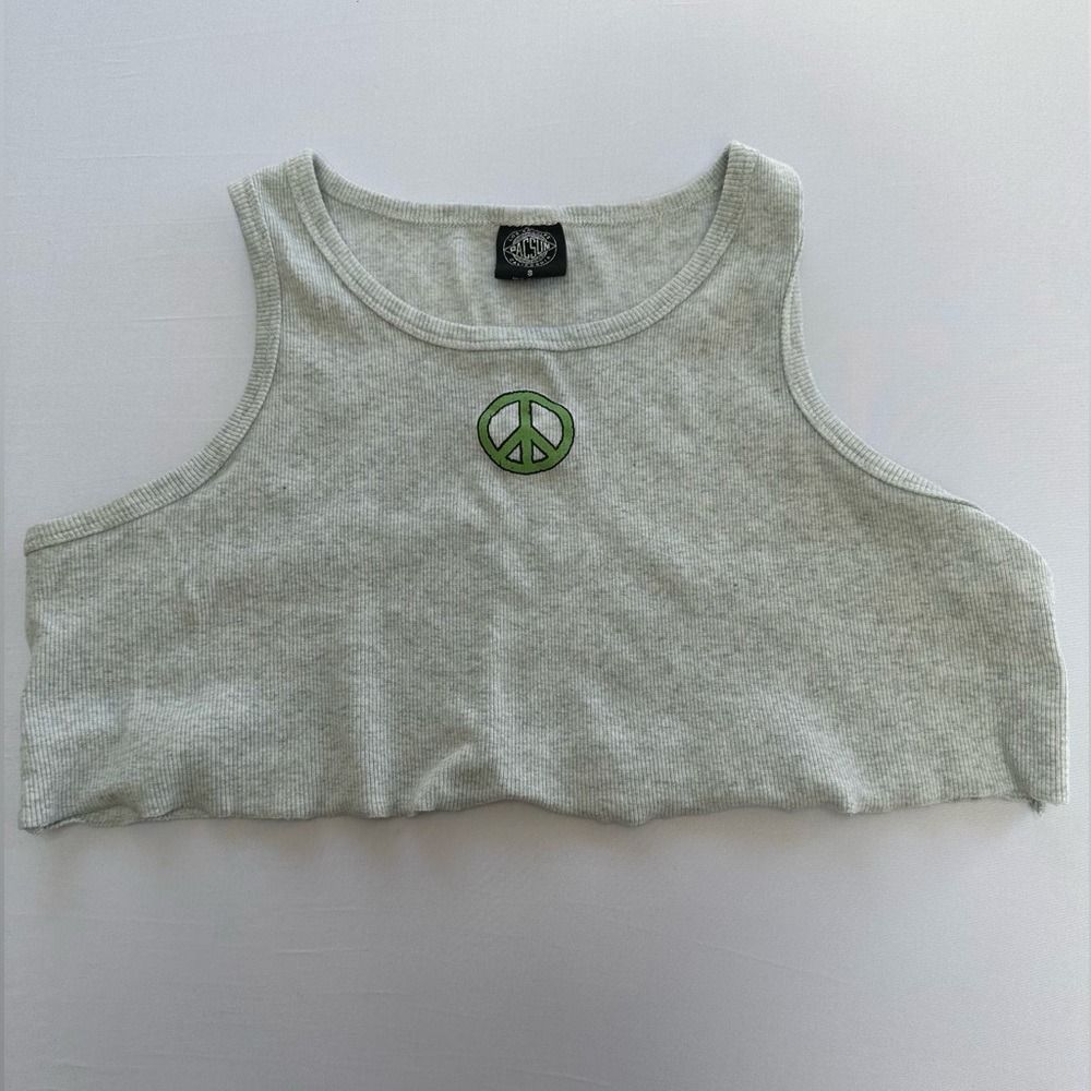 PacSun Peace Sign Cropped Tank-top